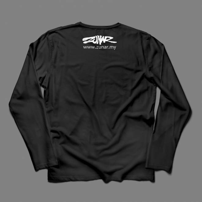 [Even My Pen Has A Stand] Black Long Sleeve T-Shirt by Zunar - Image 2
